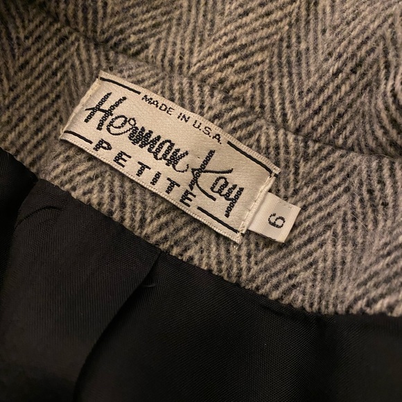 Vintage Herman Kay Petite Gray Peacoat - Picture 6 of 6